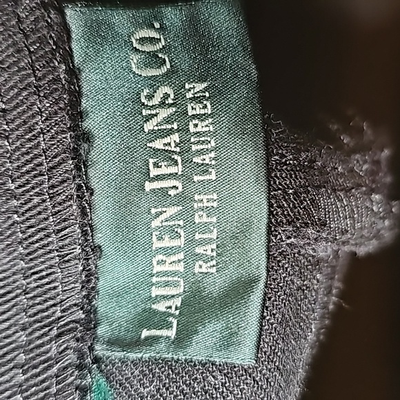 Lauren Jeans Co. Black jeans with no pockets, no size tag. 10? - Picture 5 of 6